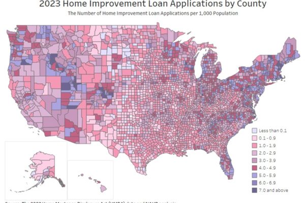 2023 Home Improvement Loan Applications: A State- and County-Level Analysis