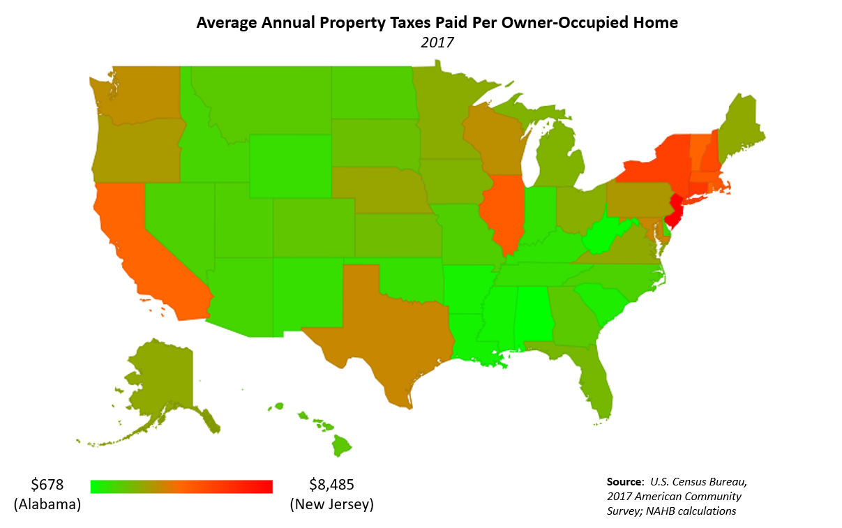 Property Taxes by State – 2017